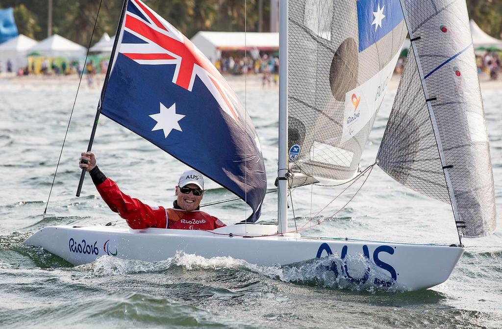 Matt Bugg (AUS) - Norlin OD 2.4 - 2016 Paralympics - Day 6, September 18, 2016 © Richard Langdon / World Sailing